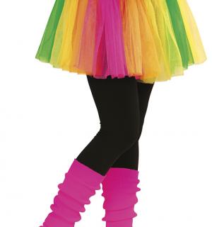 Chaussettes de danse jambières fluo fuchsia