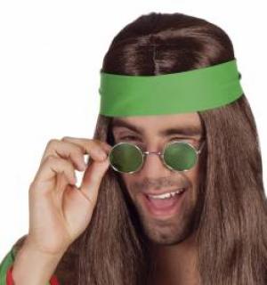 Lunettes hippie rondes vertes (N23)