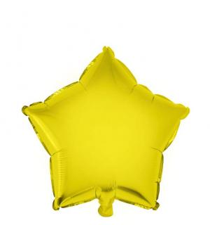 Ballon mylar étoile 45cm or