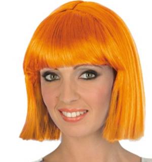 Perruque Crazy fluo orange