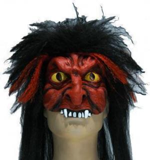 1/2 masque en latex diable