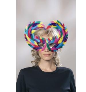 Loup plume arlequin