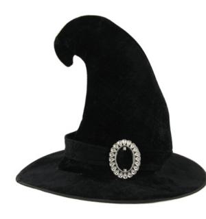 Chapeau de sorcière pointe tordue