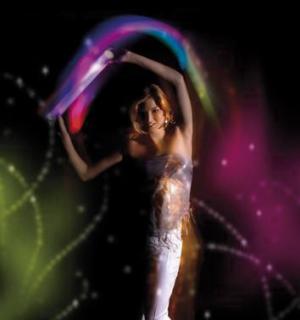 Baton lumineux LED mousse multicolore 47cm 3 effets