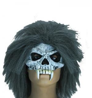 1/2 masque en latex tête de mort