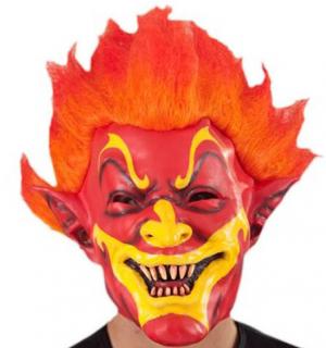 Masque démon clown souriant