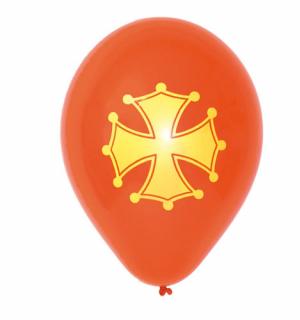 10 ballons drapeau Occitan