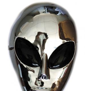 Masque Alien métallisé