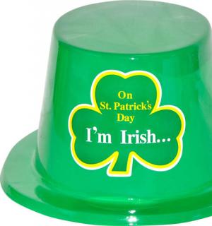 Haut de forme plastique St Patrick