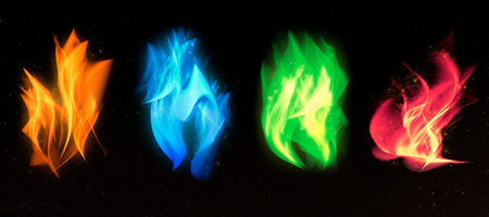 Torches et bengales