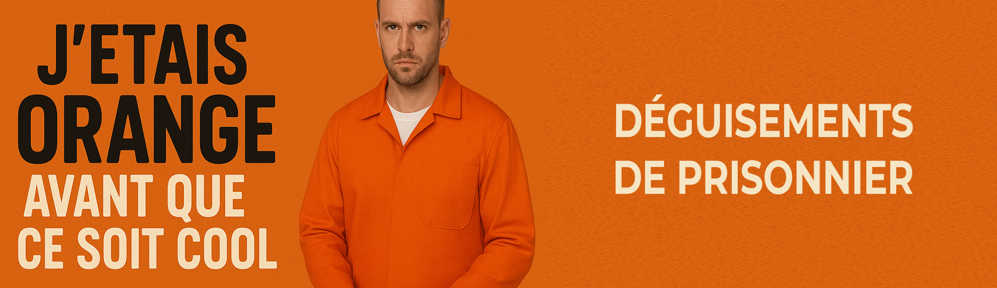 Déguisement de prisonnier orange pas cher au meilleur prix !